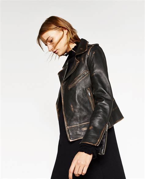 lederjacke damen zara.